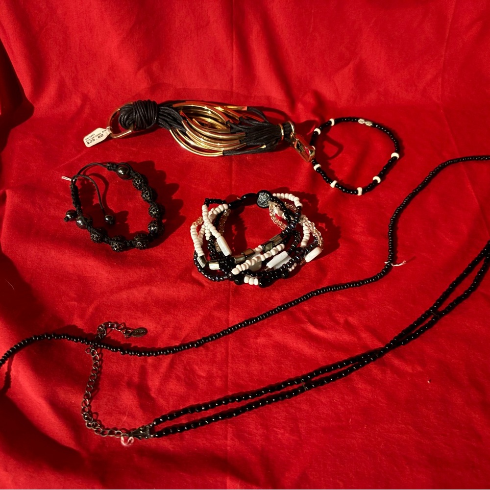 Bundle of Four bracelets and Two necklaces